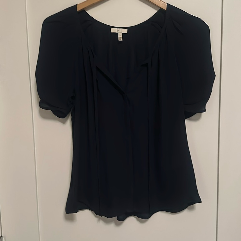 Joie silk short sleeve blouse XS